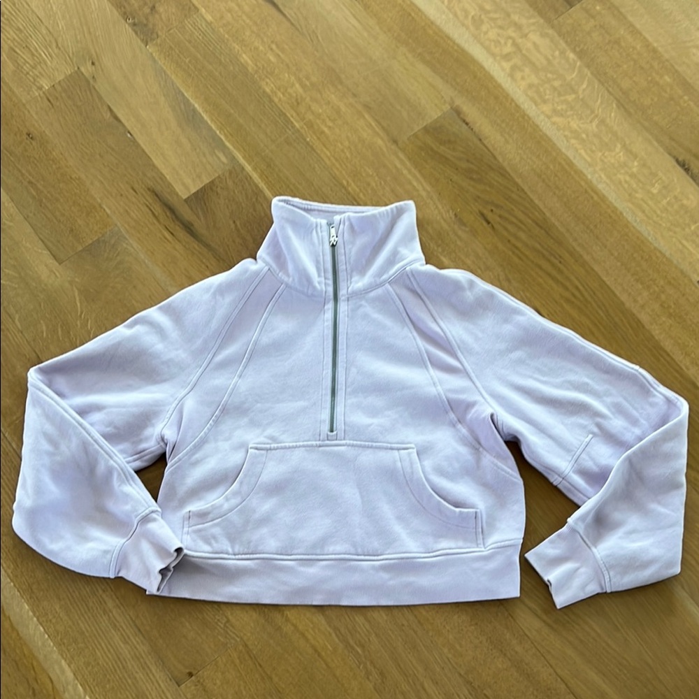 Lululemon Half Zip Cropped Scuba Sweatshirt 6